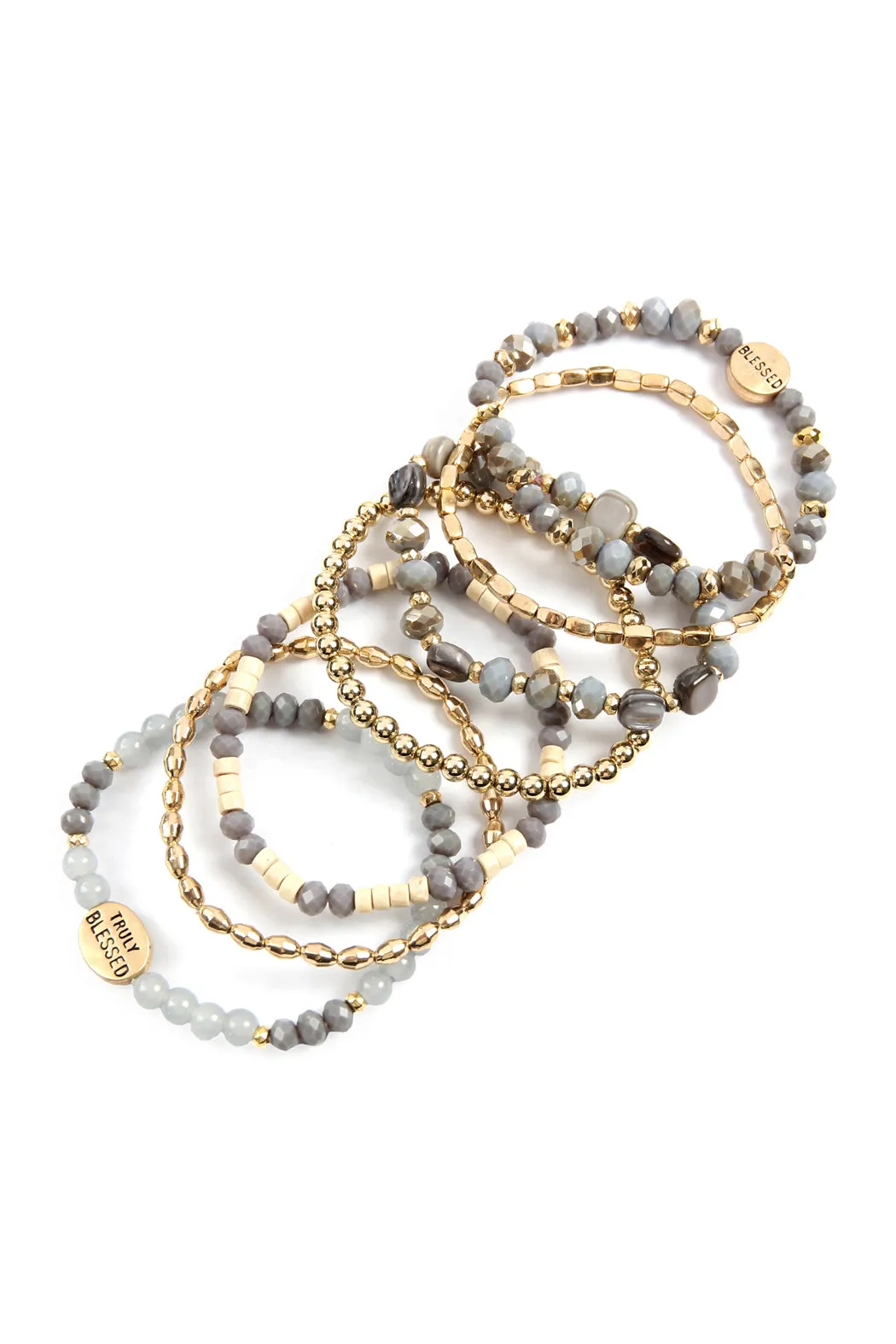 TRULY BLESSED CHARM MIX BEADS BRACELET
