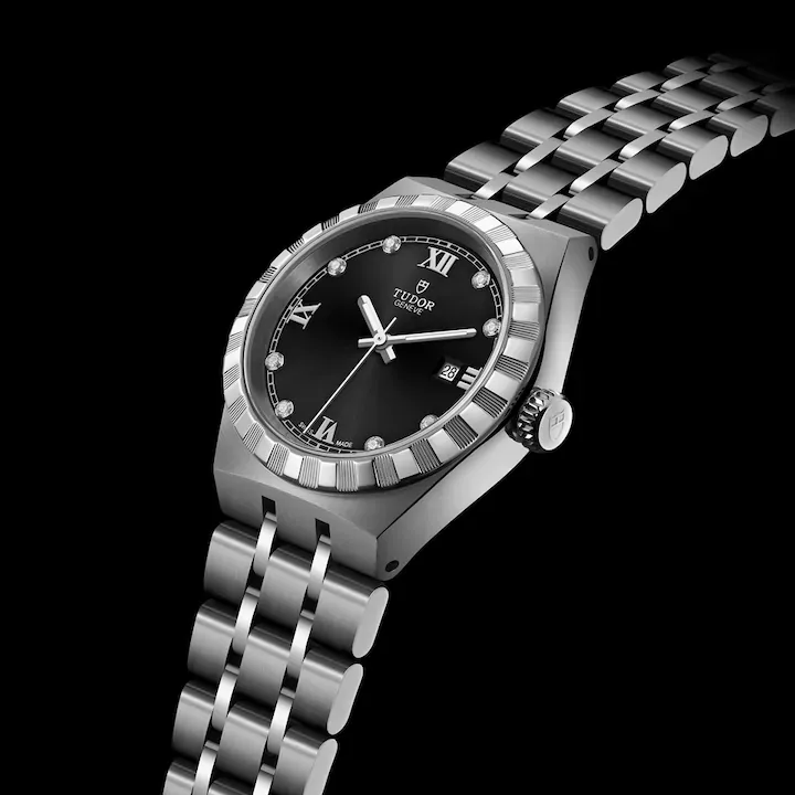 Tudor Royal, Stainless Steel and Diamond-set, 28mm, Ref# M28300-0004