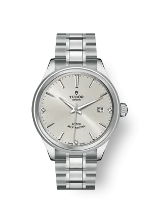 Tudor Style, Stainless Steel and Diamond-set, 38mm, Ref# M12500-0003