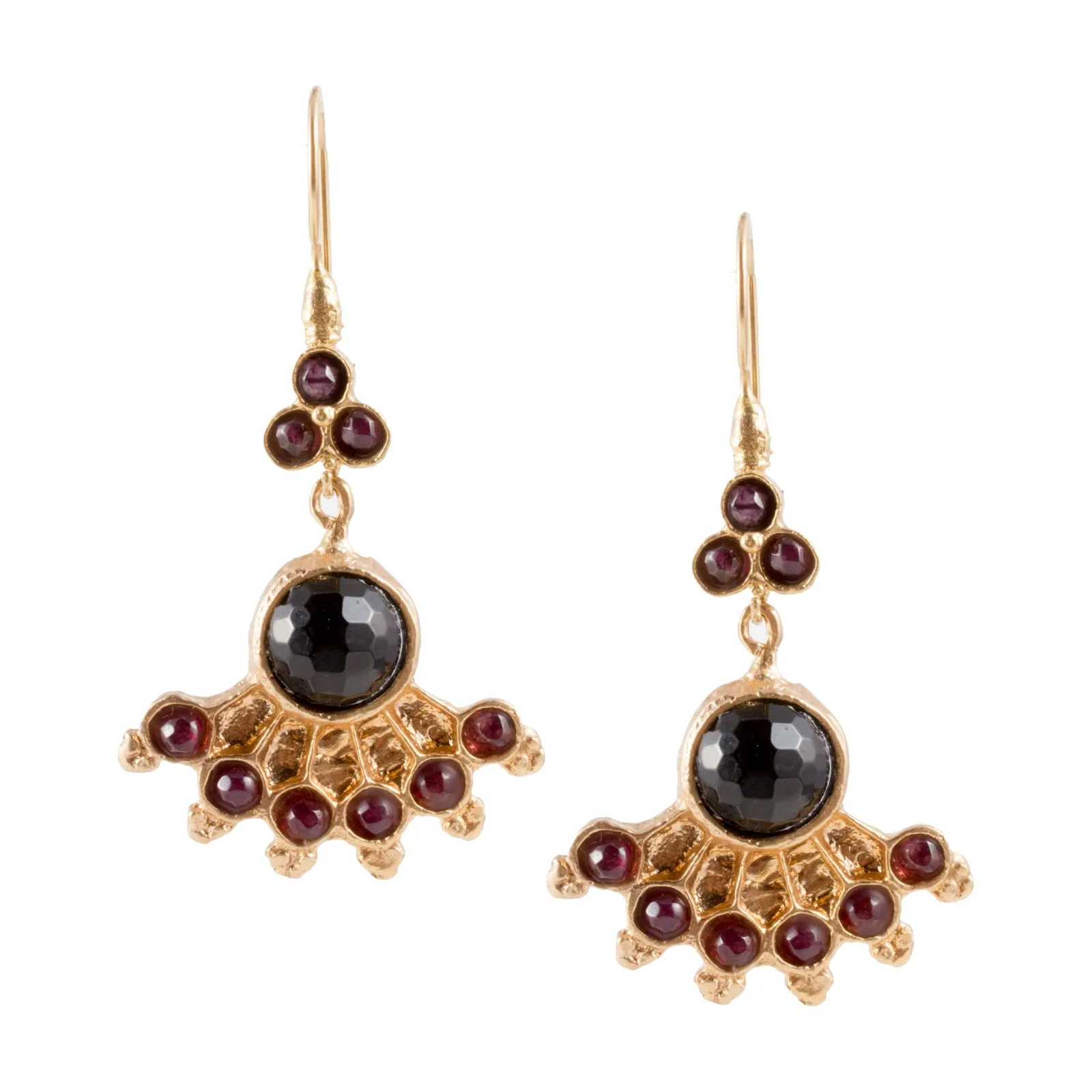 Turkish Delights Earrings: Colorful Fan Drops