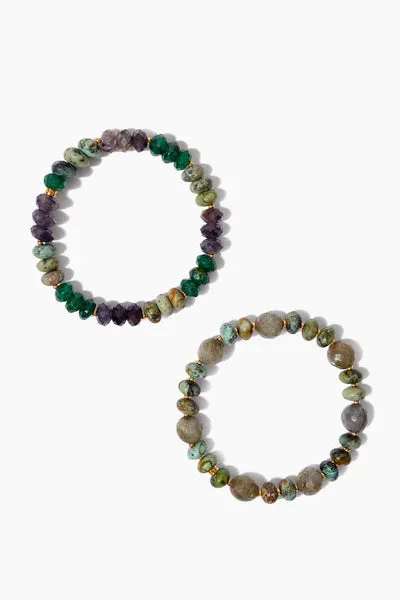 TURQUOISE MIX BRACELET DUO