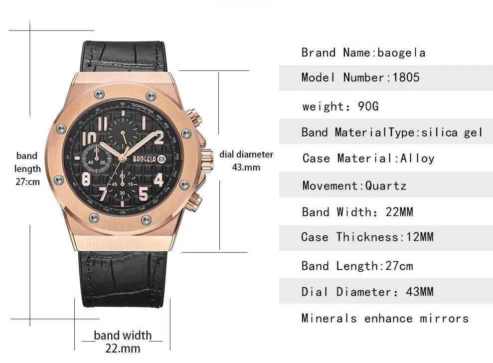 Versatile Casual Chronograph Watch