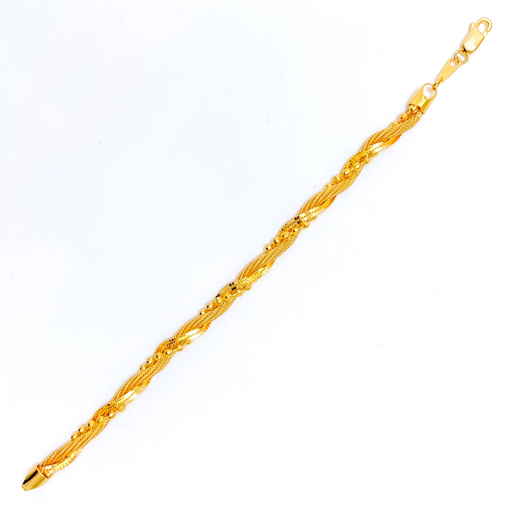 Vibrant Sophisticated 22K Gold Bracelet