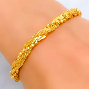 Vibrant Sophisticated 22K Gold Bracelet