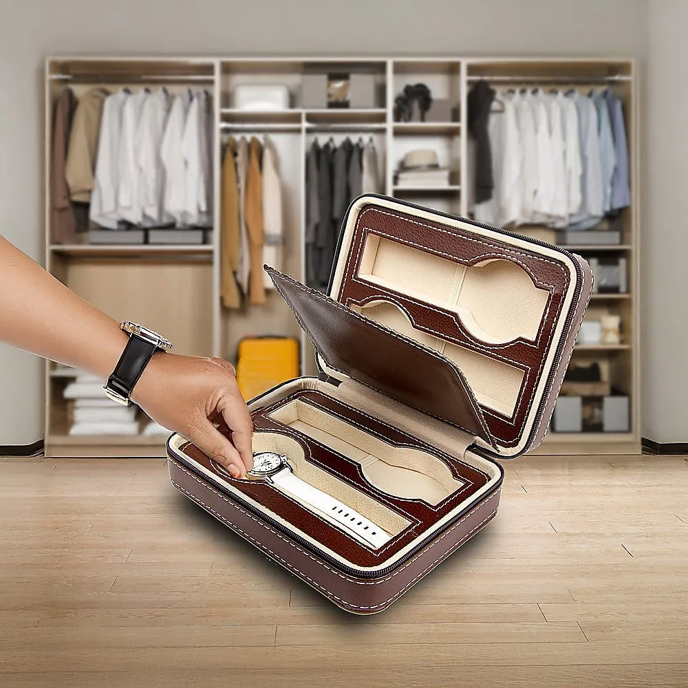 Watch Box Display Travel Case PU Leather