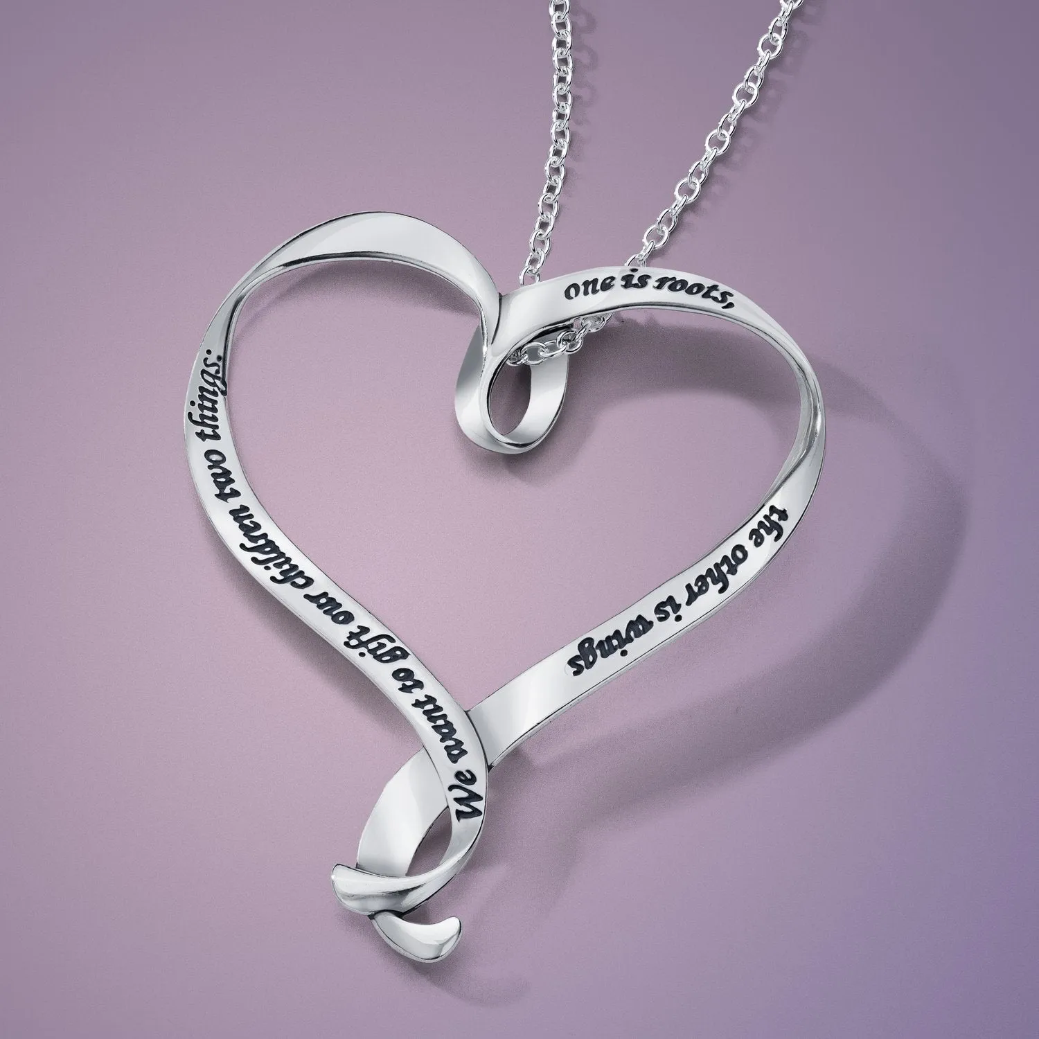 We Want To Gift Our Children Two Things Necklace