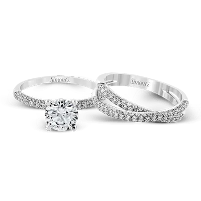 Wedding Set in 18k Gold with Diamonds