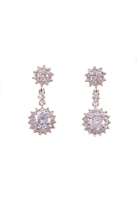 Women's Floral Inspired Dangle Earrings