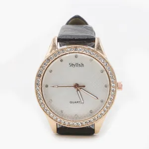 Women's Stylish Belt Watch - Black