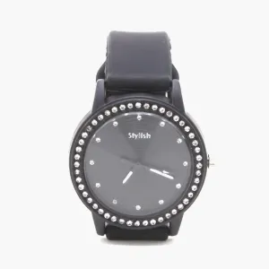 Women's Stylish Belt Watch - Black