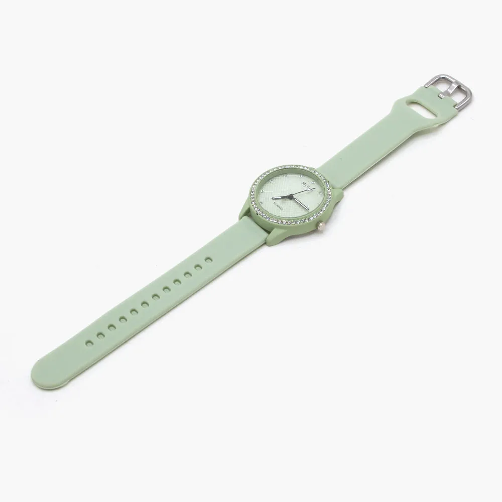 Women's Stylish Belt Watch - Sea Green